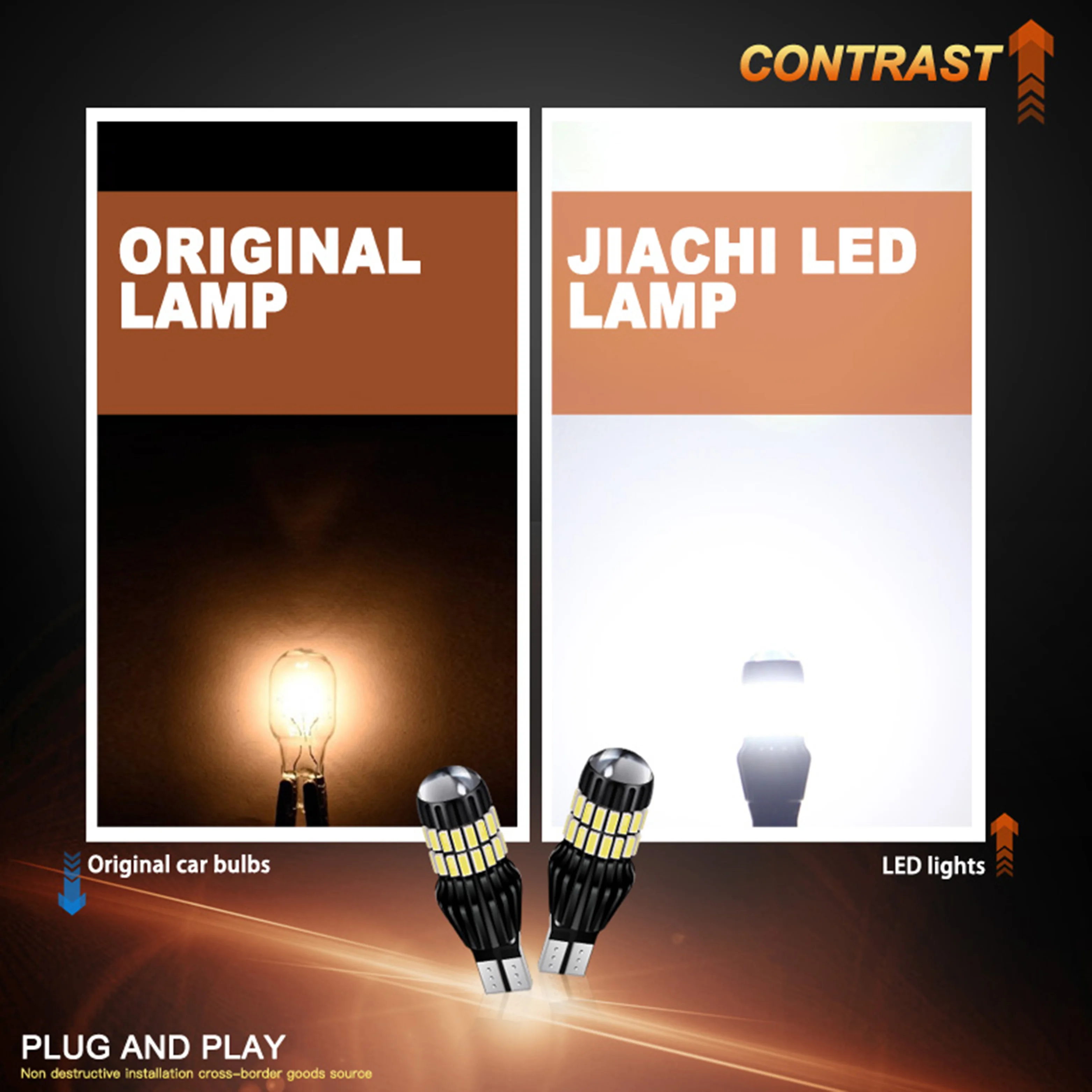 Светодиодная лампа Canbus T15 100 W16W T16 12-24 В 921 шт.