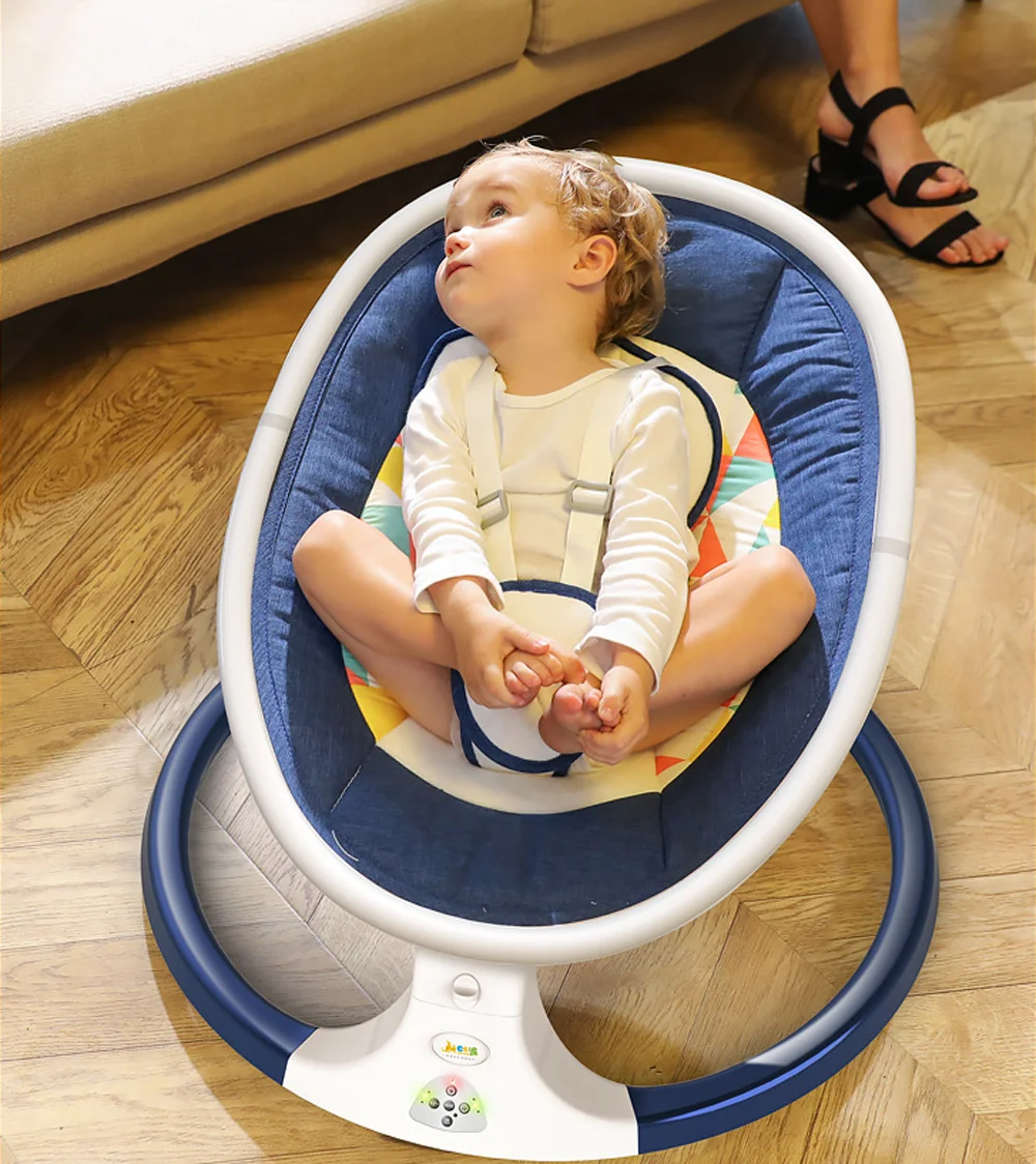 

AnGku Electric Baby Swing Timing Newborn Baby Bouncer With Mosquito Net Baby Bouncer Seat for Infants With Bluetooth Remote