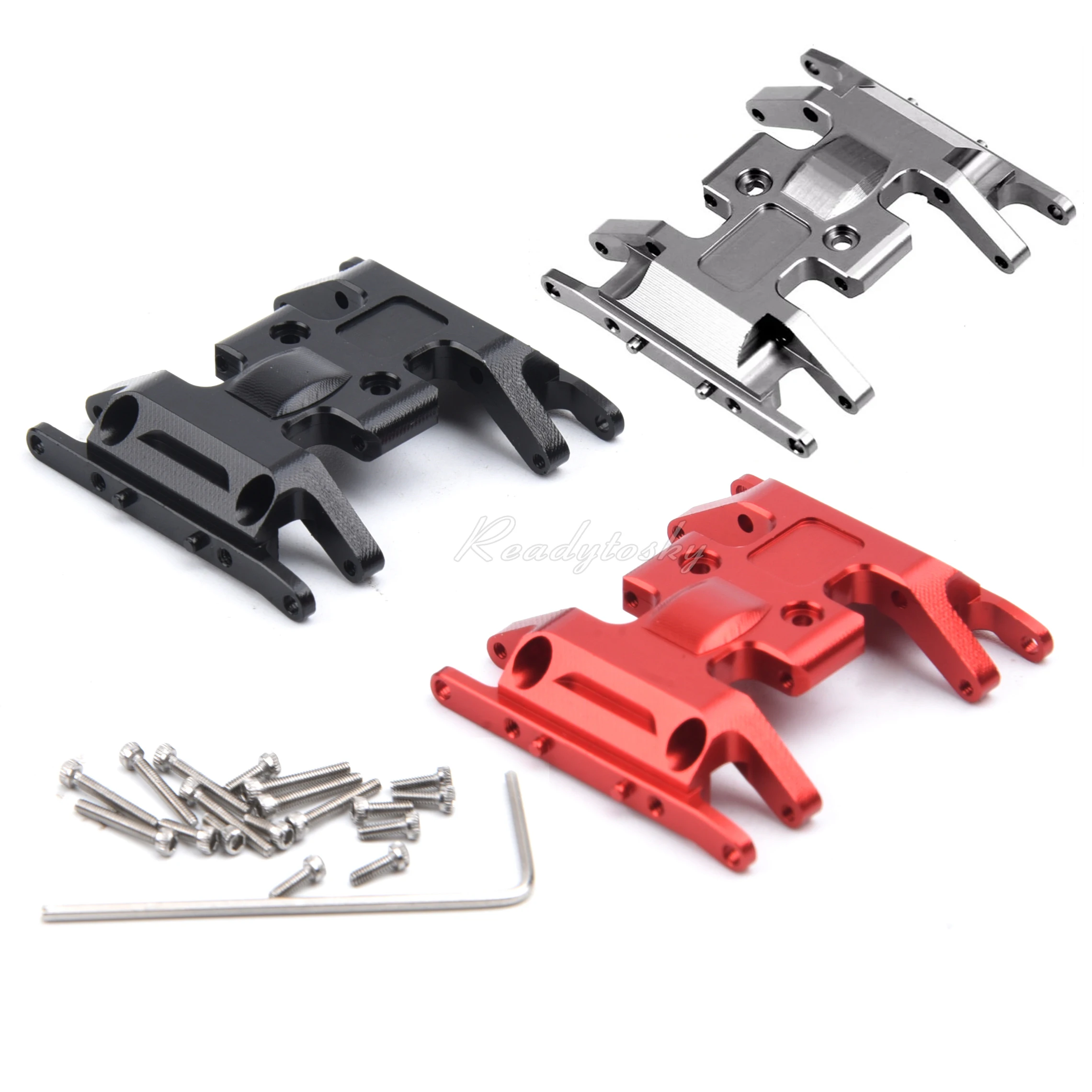 

Metal Gearbox Mount Base Transmission Holder Skid Plate Upgrade Parts For 1:24 Axial SCX24 90081 1/24 1:24 RC Crawler Car