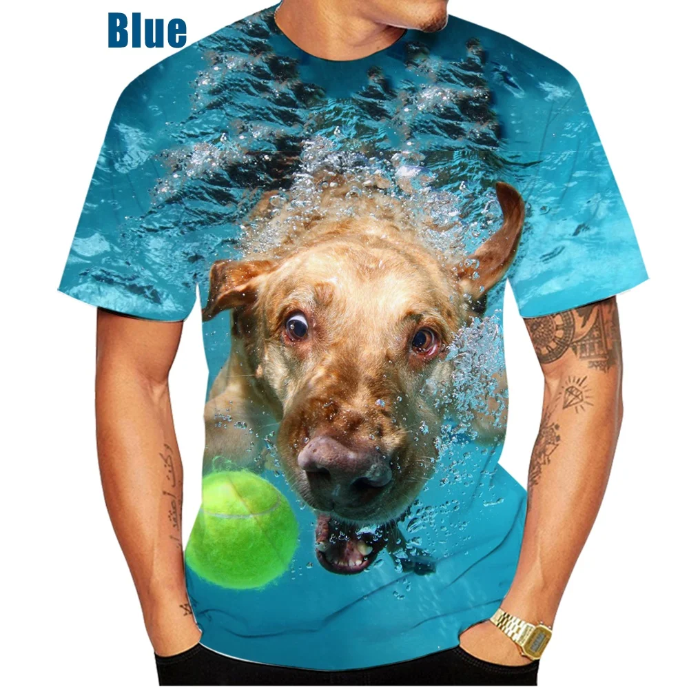 2022 Men and Woman New Labrador Retriever Pet Dog 3D Printing T Shirt Men Summer Funny Casual T Shirt Tops XS~5XL