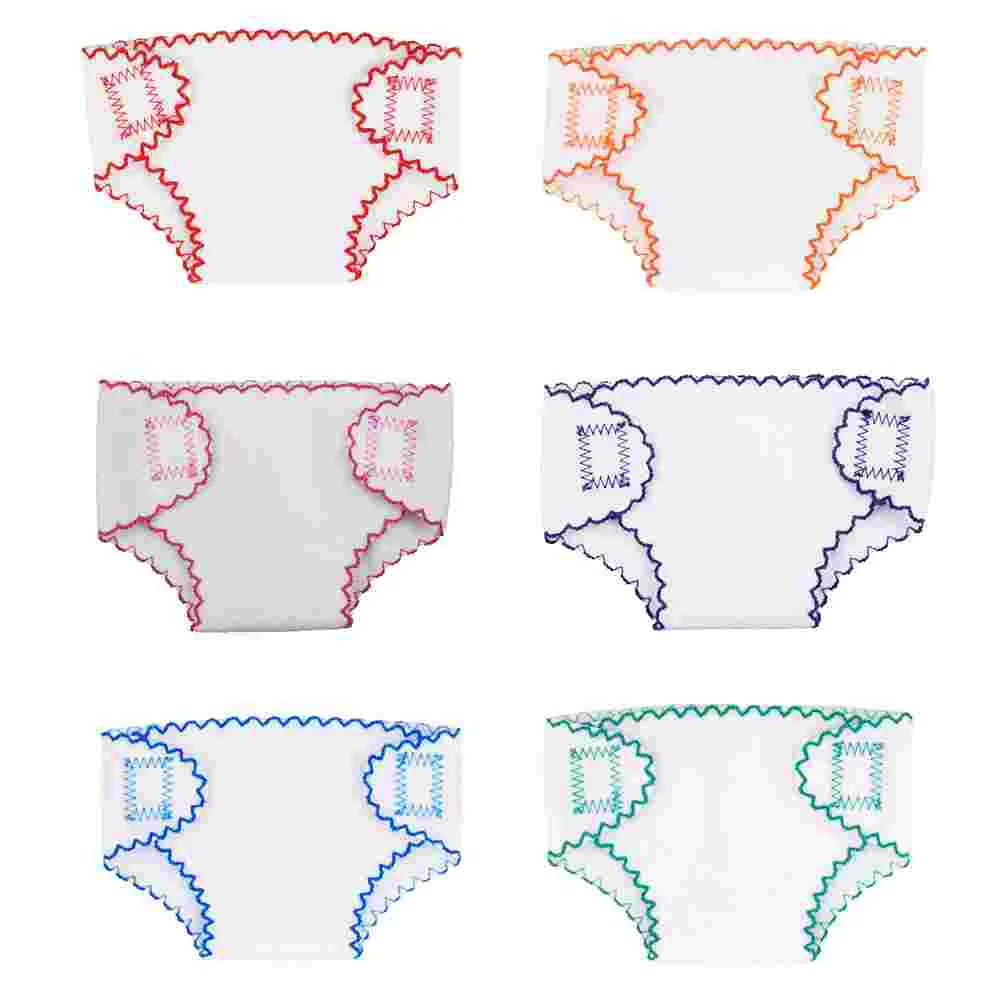 

Baby Diapers Diaper Clothes Nappies Accessories Diy Reborn Kids Toy Reusable Mini Inch Cloth Girl Nappy Pants Set Supplies