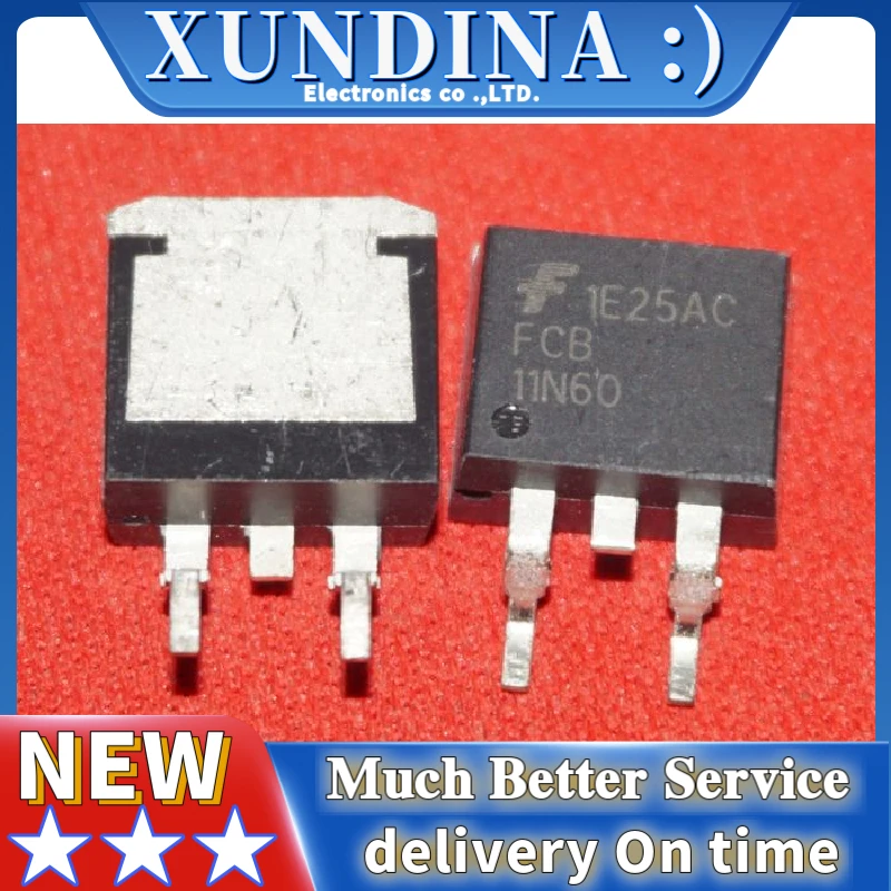 5 шт./лот FCB11N60TM FCB11N60 11N60 TO-263 Новый и оригинальный IC
