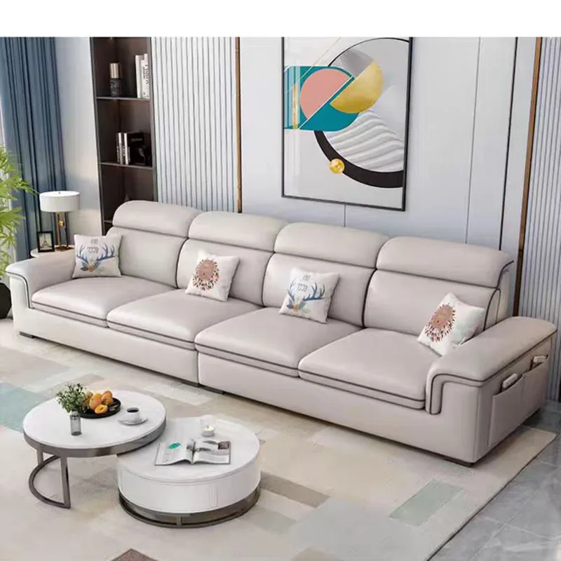 Тканевый диван для гостиной в скандинавском стиле