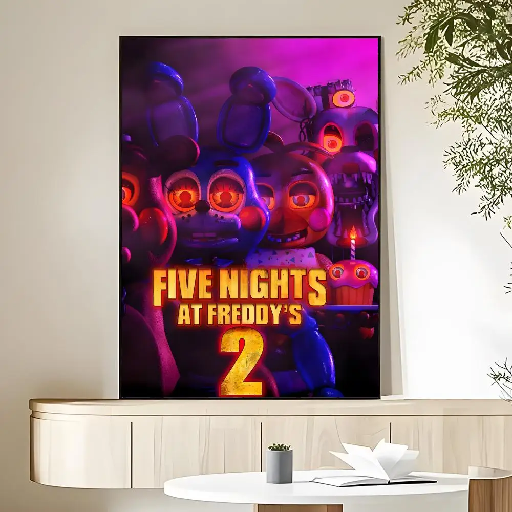 Фото Постер Fnaf Five-nights-At-Freddys 2 HD, декоративная наклейка на стену, водонепроницаемая, для дома, гостиной, эстетичное украшение. №5