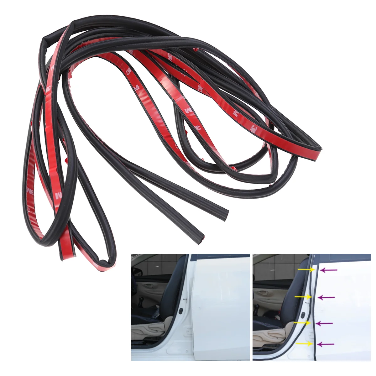 

1PC 5m Door Edge Guards Sound Insulation Sealing Strips