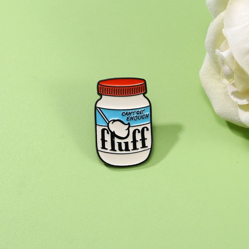 Не достаточный пух милые банки для молочного йогурта броши креативная одежда