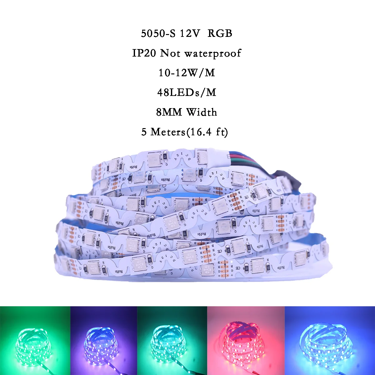 

Гибкая светодиодная лента taslauk RGB 5м