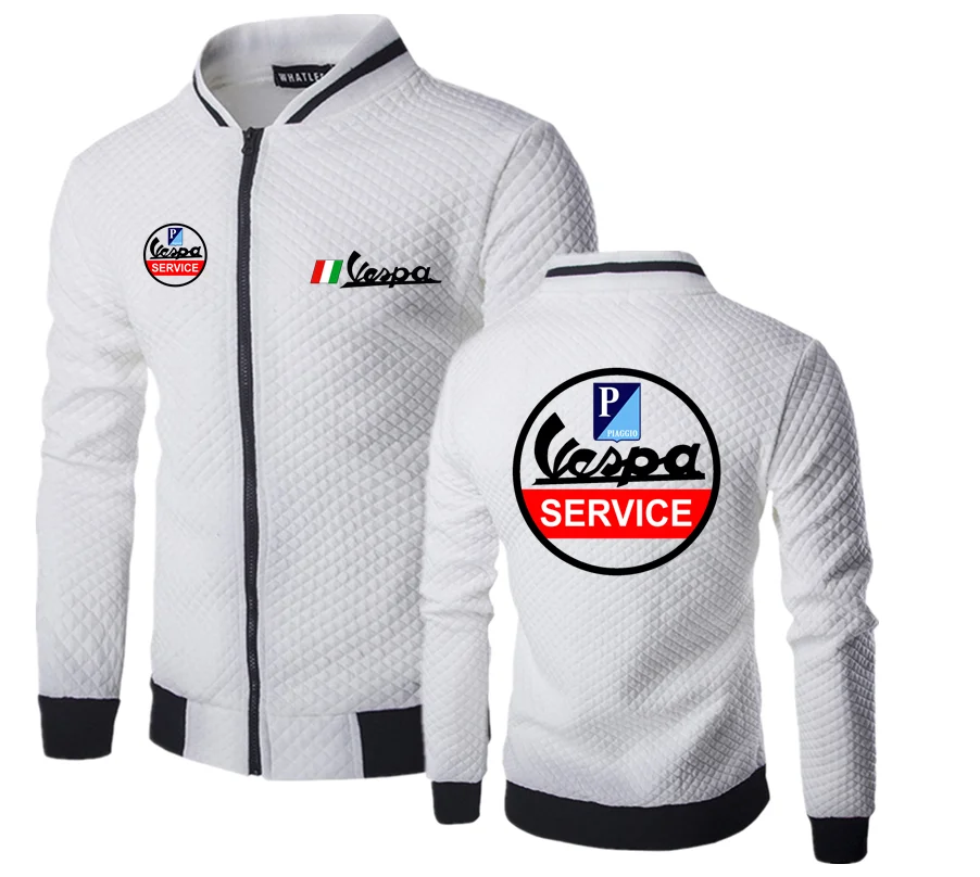 2022 New jacket Vespa Logo Print Coats Casual Zipper Cardigan Male Tracksuit Fashion Gyms Jacket Mens Clothes Streetwear tops
