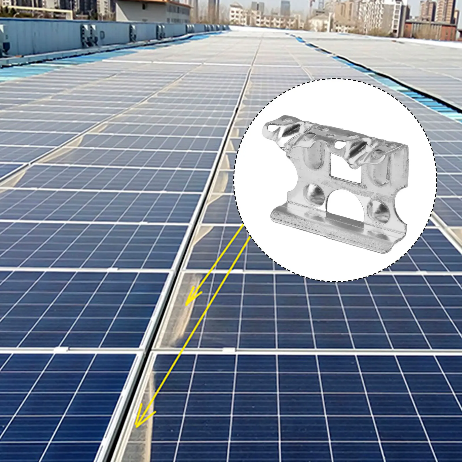 10 шт. 30 мм алюминиевая солнечная панель зажим для дренажа воды автоматическое