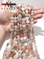 natural stone color moonstone beads faceted oval shape loose for jewelry making diy necklace bracelet accessories 15 12mm 14mm