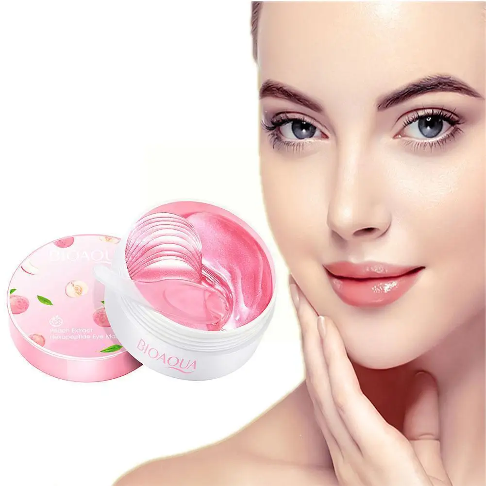 

Peach Hexapeptide Eye Mask Bright Eye Mask Hydrating Circle Dilution Anti-Aging Patches Dark Eye Moisturizing Eye Skin Care D2J1