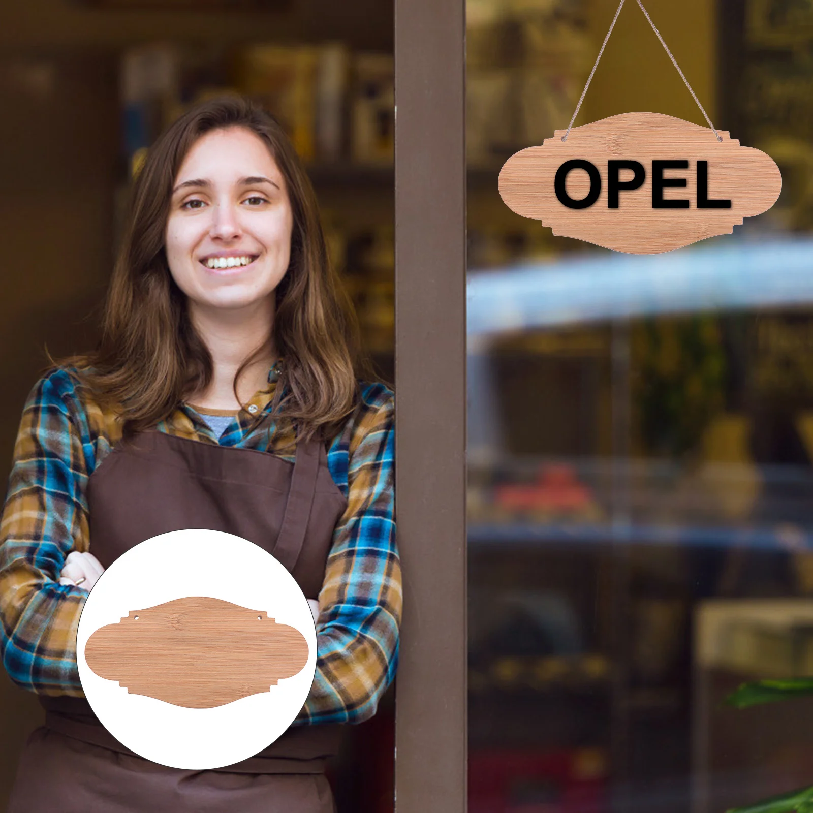 

Sign Hanging Wood Blank Door Wooden Signs Unfinished Painting Plaque Diy Slices Chips Christmasropesbanners Oval Decorative