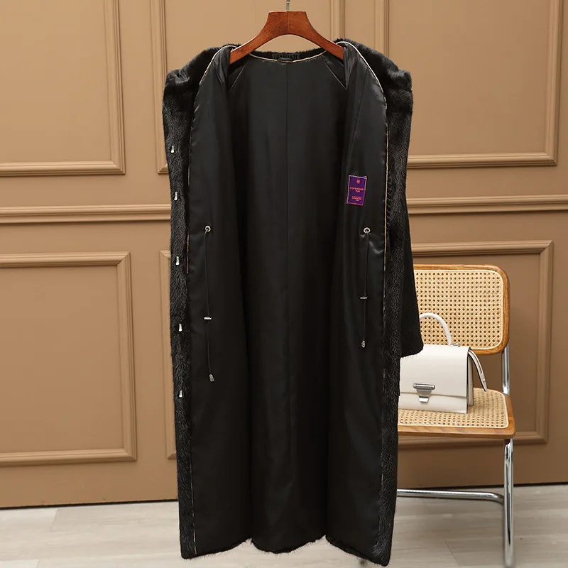 Women real mink coats female mink fur coat genuine long fur coat ladies winter clothes oversize 6xl 5xl 7xl natura fur coats