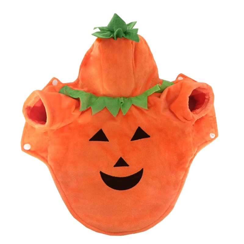 

Dog Hoodie Dog Basic Sweater Coat Cute Pumpkin Shape Warm Jacket Halloween