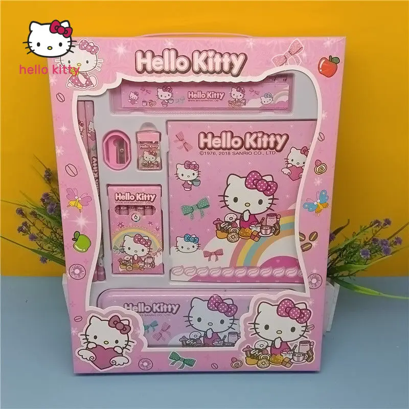 

Hello Kitty Children's Day Stationery Set Gift Box Kindergarten Prizes Children's Birthday Gifts School Supplies Wholesale