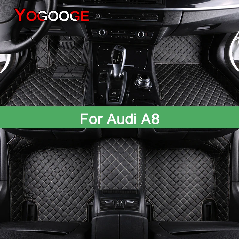

YOGOOGE Car Floor Mats For Audi A8 A8L Foot Coche Accessories Auto Carpets