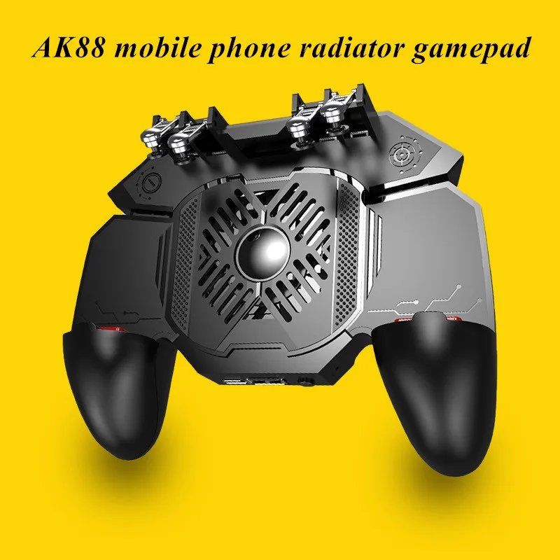 

AK88 Six Finger Mobile Phone Gamepad Joystick for IPhone IOS Android Game Controller for PUBG Aim Shooting Gaming Trigger Button