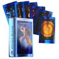 shining holographic tarot cards deck with pdf guidebook for beginners guidance divination cards board games witchcraft astrology