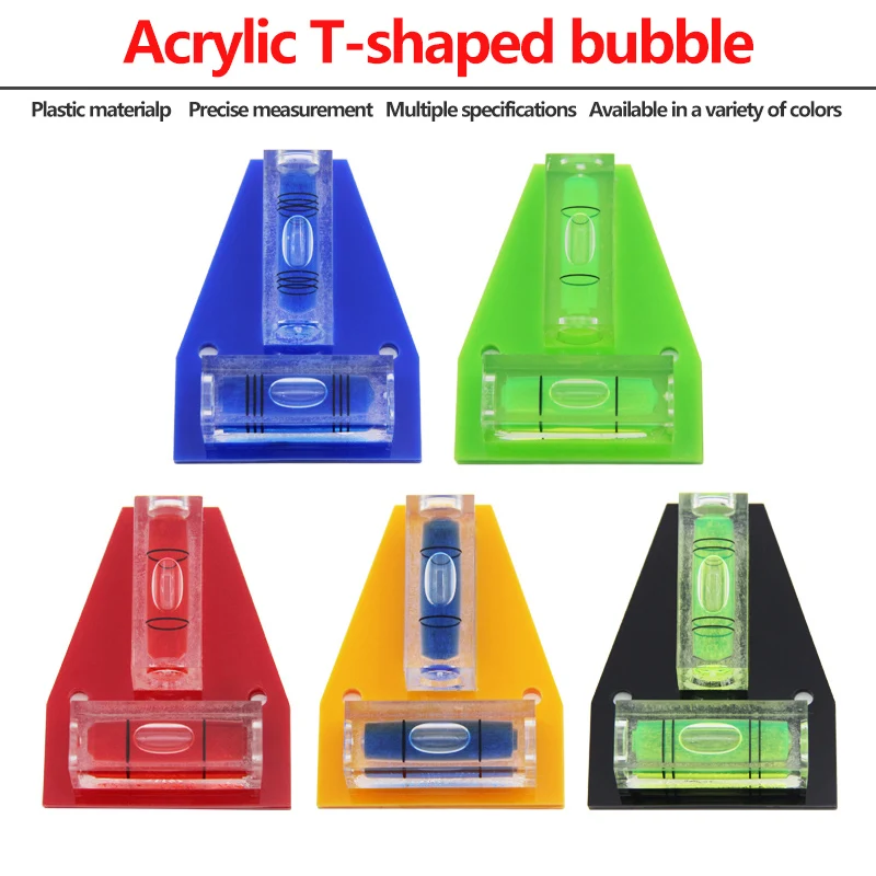 Burbujas horizontales en forma de t alta precisión mini burbujas pequeñas