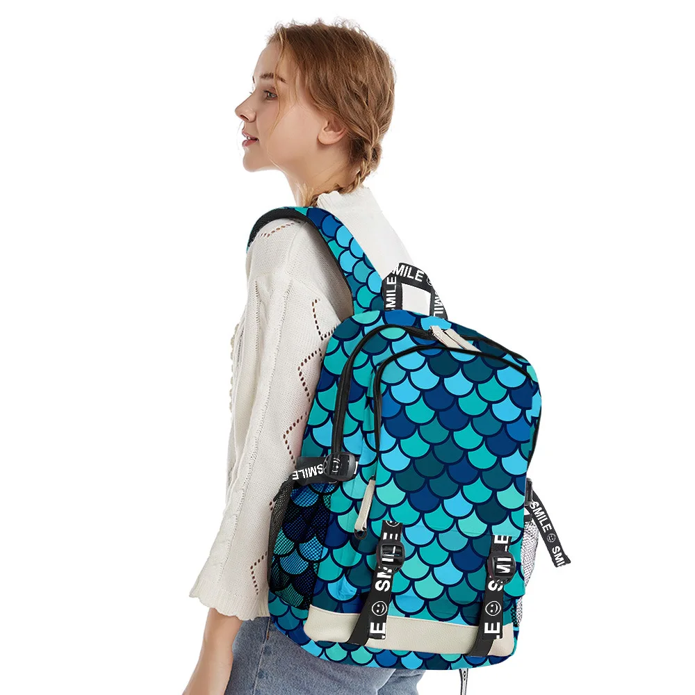 Популярные студенческие школьные ранцы в стиле хип-хоп Squama унисекс