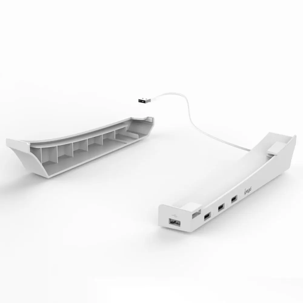

Ipega Ps5 Horizontal Stand Game Host Rack Compatible With Ps5 Console Storage Horizontal Bracket Stand With 4 Port Usb