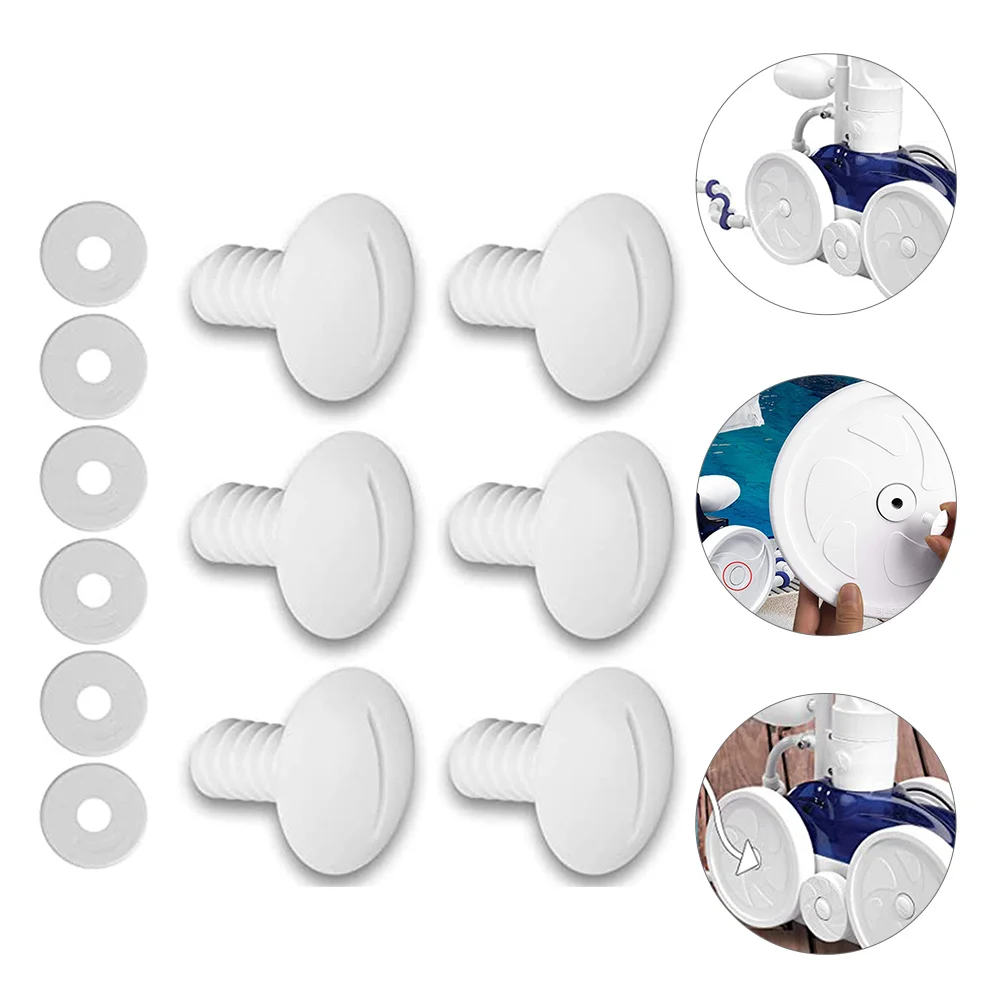 

1 комплект наружных прочных полезных практичных шурупов для использования в помещении, шурупы для очистки колес, детали для очистки бассейн...