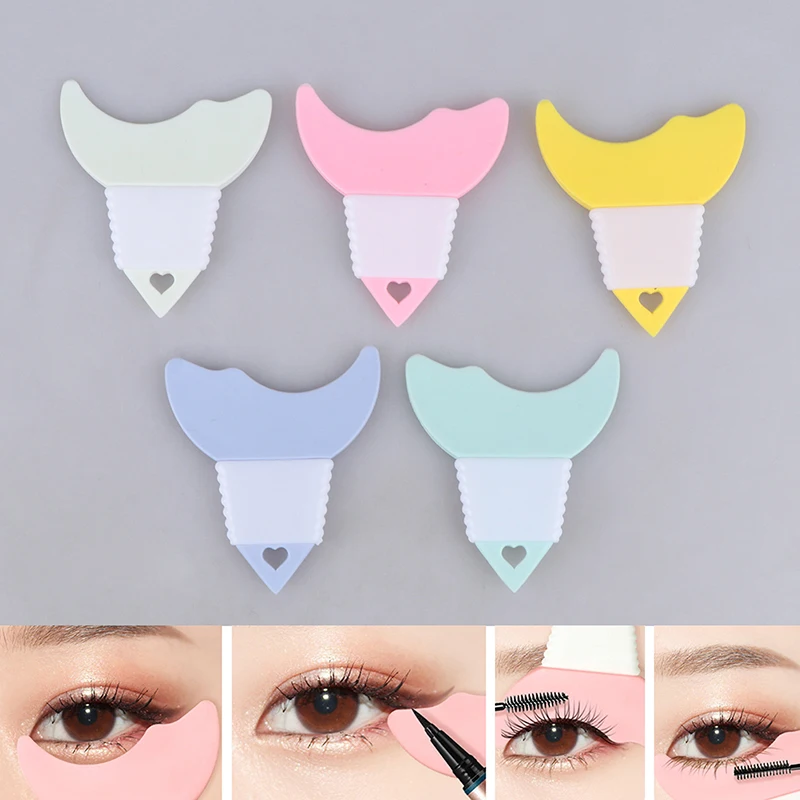 

Silicone Eyeliner Stencils Eyes Makeup Assist Helper for Women Beginners Eyeliner Guide Cards Molds Eye Shadow Make Up Tools