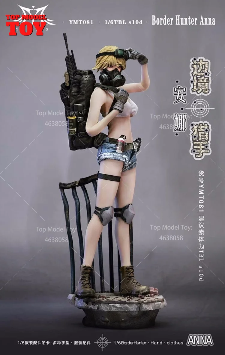 MTOYS YMT081 1/6 Божевой охотник Анна женская голова скульптура для 12 &quotTBL S10D белая кожа