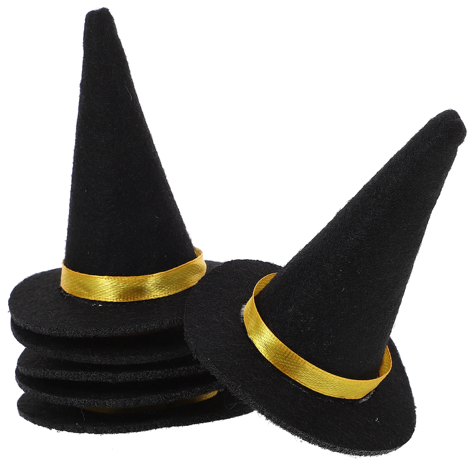 

6pcs Witch Hats Bottle Covers Bottle Decor for Party Favors DIY Crafts Halloween