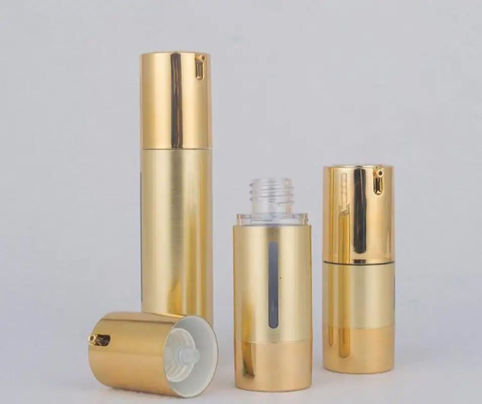 

300pcs 15ml 30ml 50ml Empty Airless Pump Emulsion Cosmetic Bottles Lotion Cream Containers 1OZ Refillable Vacuum Bottle
