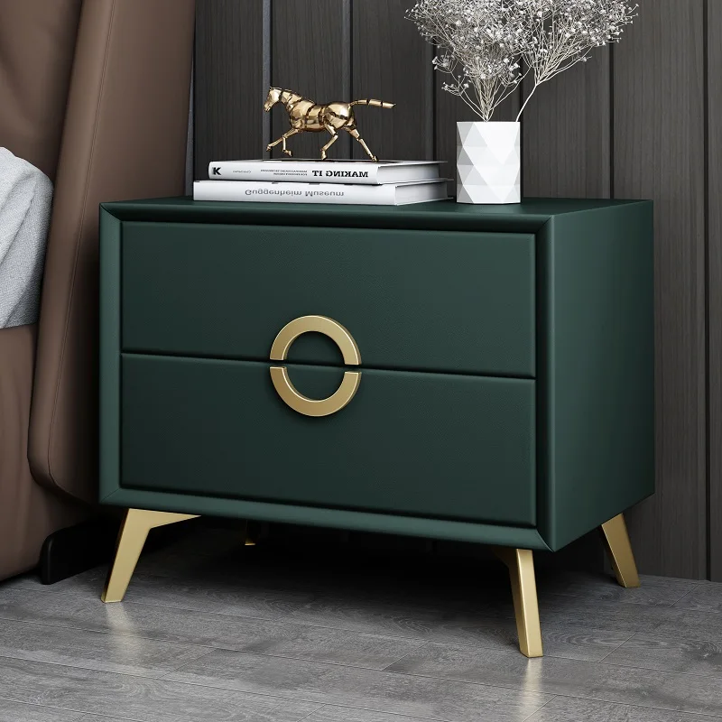

Mobile Luxury Bedside Table Bedroom Minimalist Solid Wood Coffee Bedside Tables Simple Modern Auxiliary Furniture HY50BT