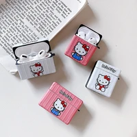 cartoon kitty cat pink white airpods 3 case apple airpods 2 case cover airpods pro case iphone earphone accessories