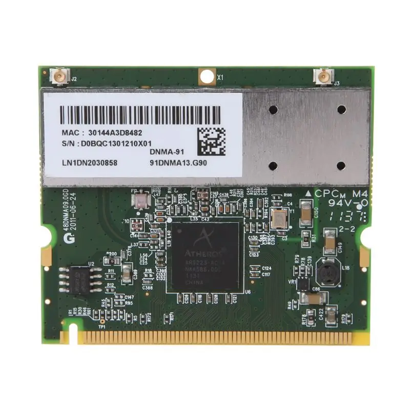 

AR9223 Mini PCI 2,4 ГГц беспроводной адаптер 300 Мбит/с 802,11 a/b/g/n для acer для универсального ноутбука Dell