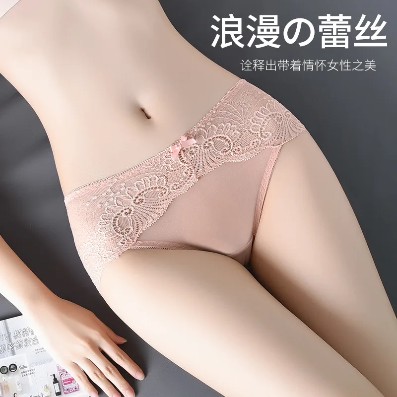 

Лидер продаж, летнее модное женское нижнее белье, хлопковые дышащие трусы без швов, пикантные удобные кружевные трусы с вырезами