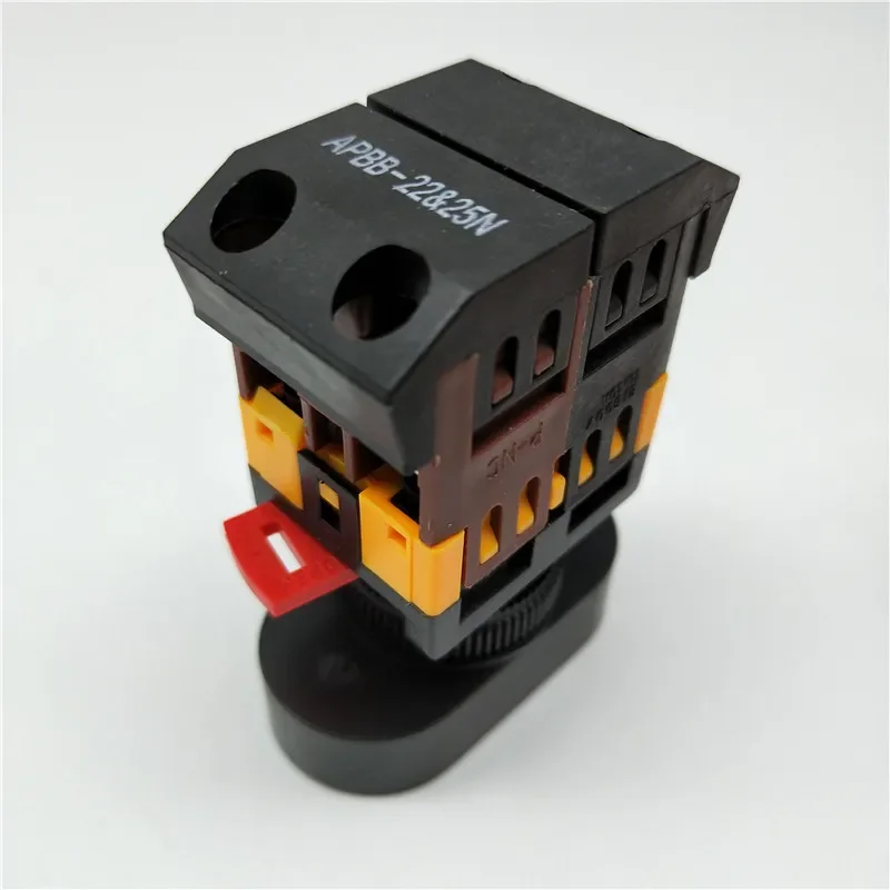 22 мм/25 мм 220 В переменного тока ВКЛ/ВЫКЛ START STOP 1 NO NC 2 кнопки APBB-22N Мгновенный двойной