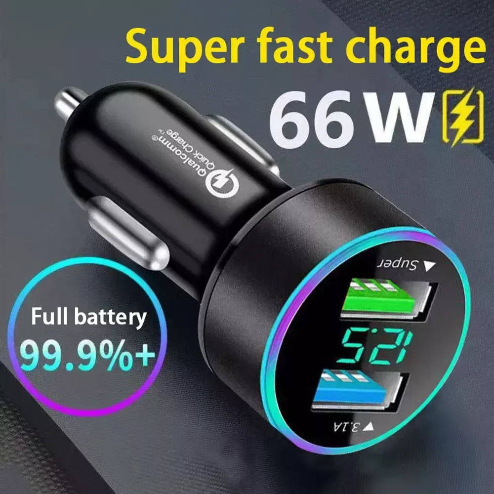 

Charger 65w UsB C Fast Auto Chargin For Cars Power Adapter Cigarette Lighter In The Portable