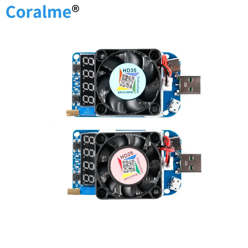 HD25 HD35 триггер QC2.0 QC3.0 AFC FCP Электронный USB нагрузочный резистор тестирование