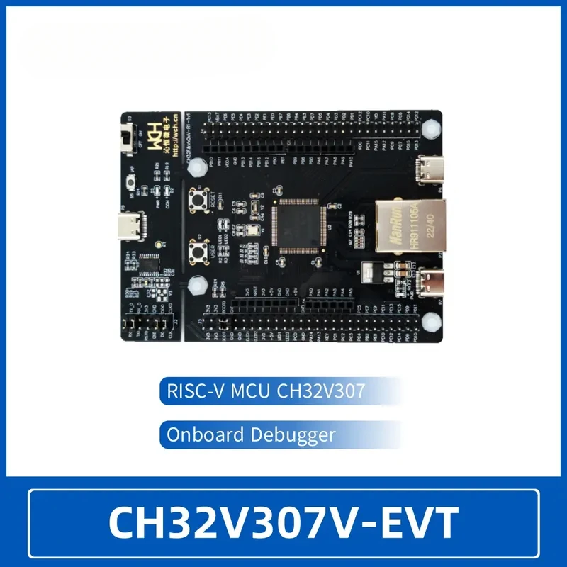 Фото CH32V307V-EVT-R1 Отладочная плата CH32V307 с микроконтроллером RISC-V, встроенной платой разработки Wch-Link и 8 портами UART №1