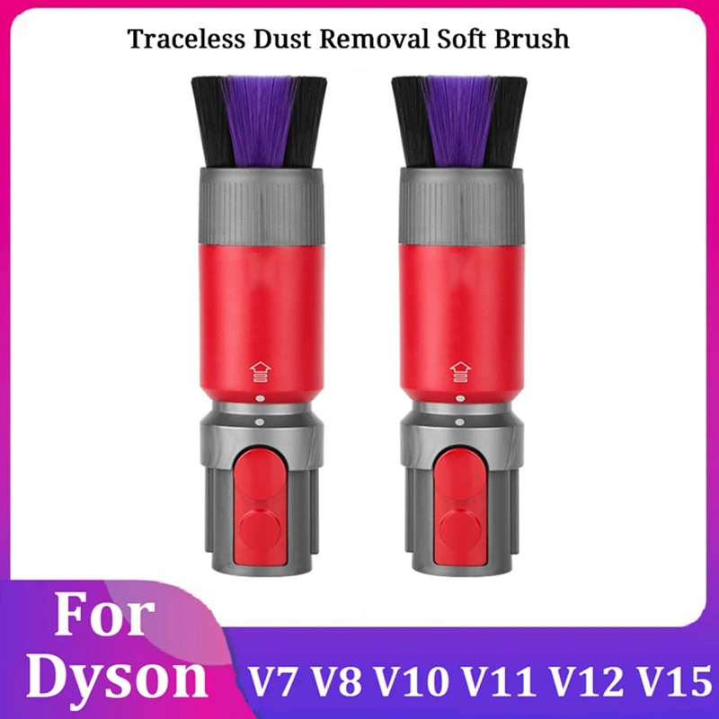 

2PCS Vacuum Cleaner Traceless Dust Removal Soft Brush Universal Replacement For Dyson V7 V8 V10 V11 V12 V15
