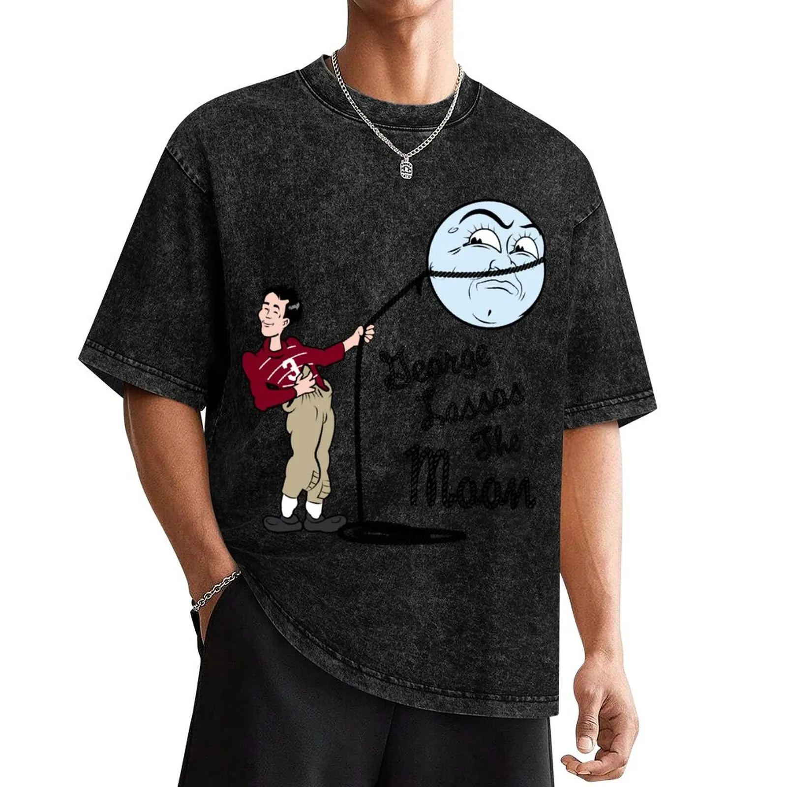 Футболка George Bailey Lassos The Moon Wonderful Life одежда в стиле хиппи футбольная футболка