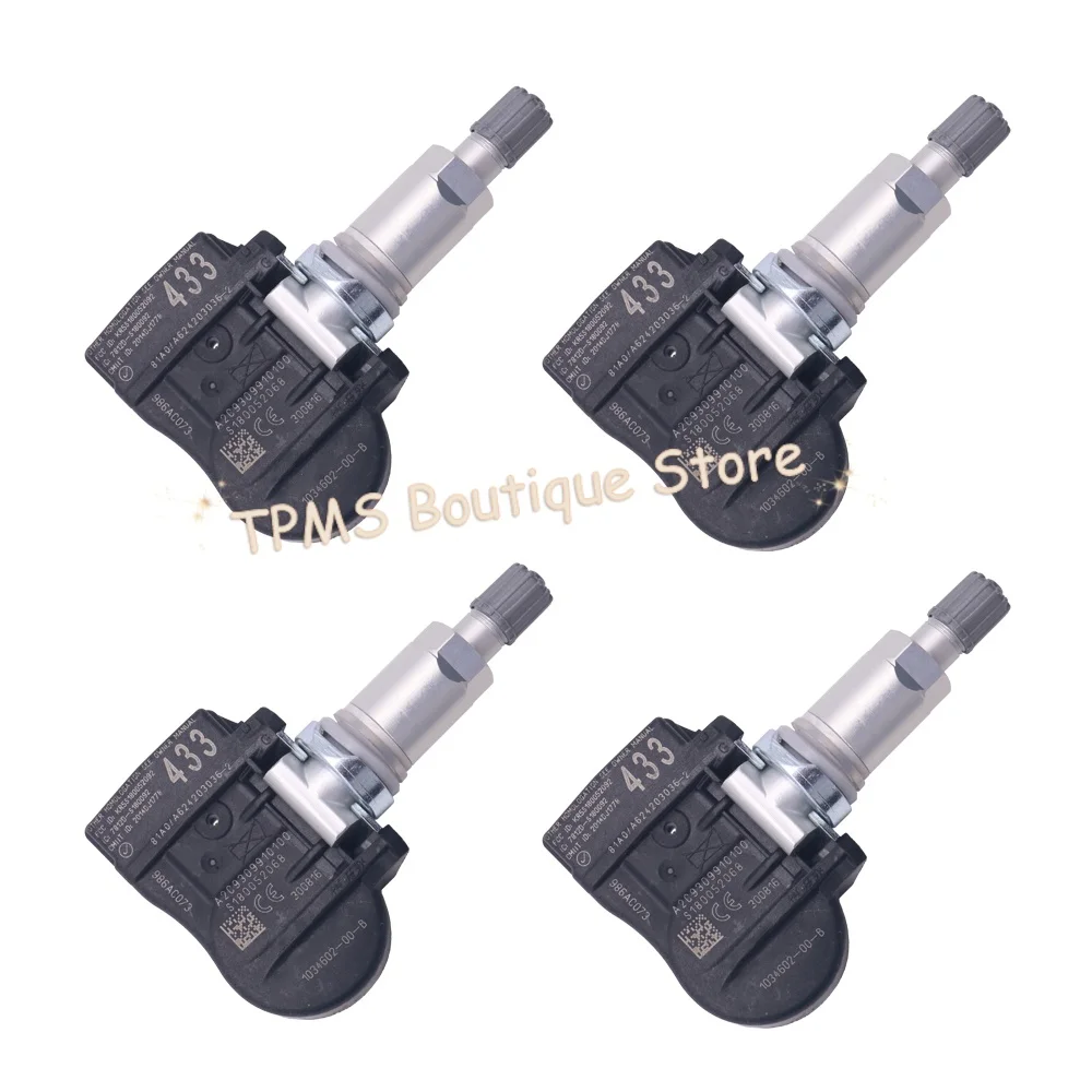 Датчик давления в шинах TPMS, автомобильные аксессуары 1034602-00-B 1034602-00-A 1034602-00-C 433 МГц, 4 шт. для Tesla Model S X 3 (art.: 3920cfbea615d) - 3920cfbea615d