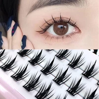39pcs natural 3d eyelash extension russian volume mink eyelashes individual 20d cluster lashes makeup cilia