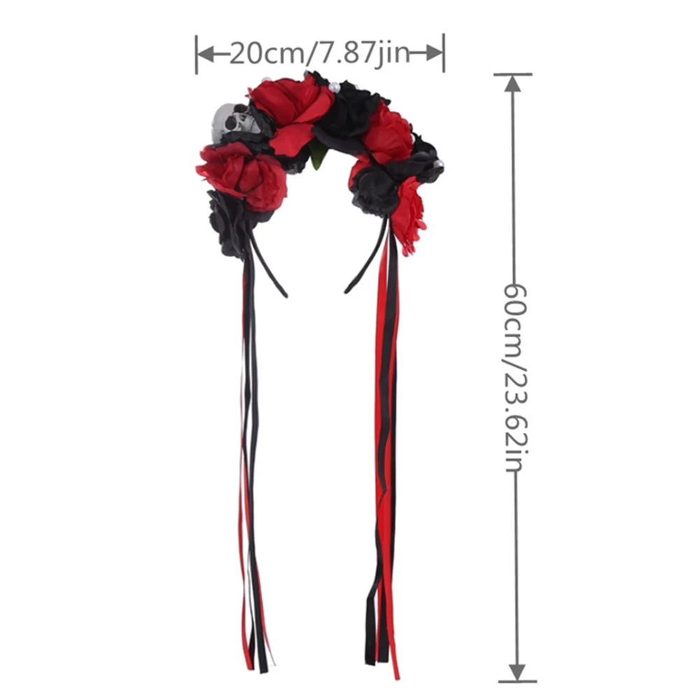 

Simulation Flower Skeleton Hairband Lightweight Stage Role Play Headwear For Cosplay Party