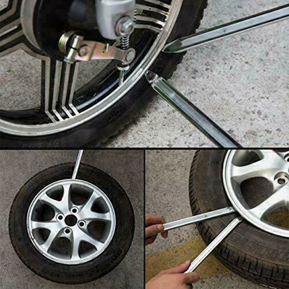 3PCS Auto Motorbike Tyre Spoon Car and Motorcycle Tire Lever 30cm Long Galvanized Tyre Spoon Supplies 11.81In Galvanized Type images - 6