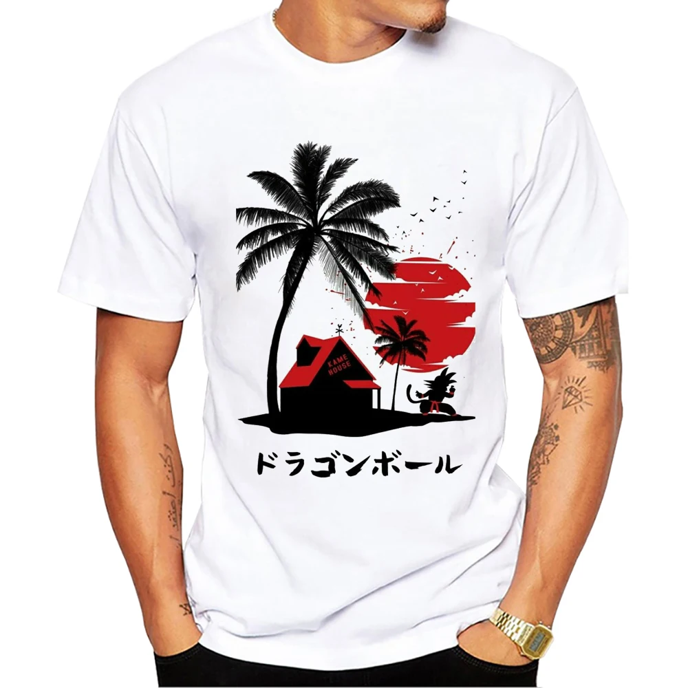 TEEHUB Oansatz Kurzarm Männlich Japan Anime Tops Vintage Kame House Streetwear Hattori Hanzo Druck männer T-Shirt Männer Kleidung – Detail 2