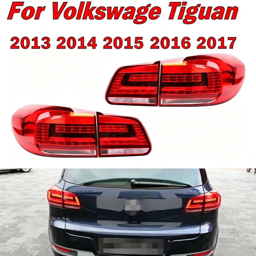 Фото Автомобильные аксессуары для Volkswagen Tiguan 2013 2014 2015 2016 2017: задний фонарь, стоп-сигнал, указатель поворота, комплект задних фонарей. №1