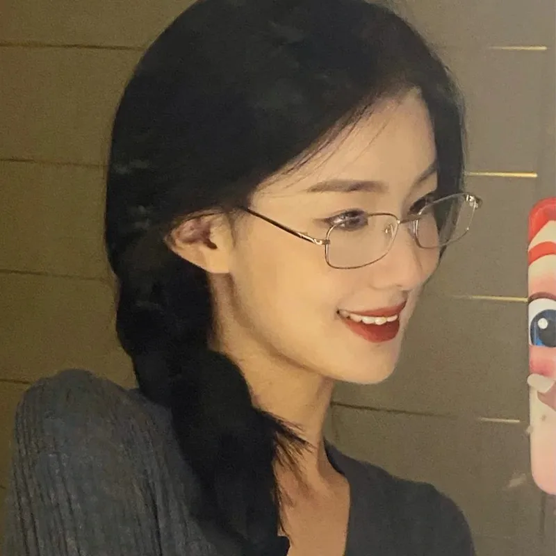 Женские декоративные очки kвысокого качества Y2K маленькие квадратные в стиле