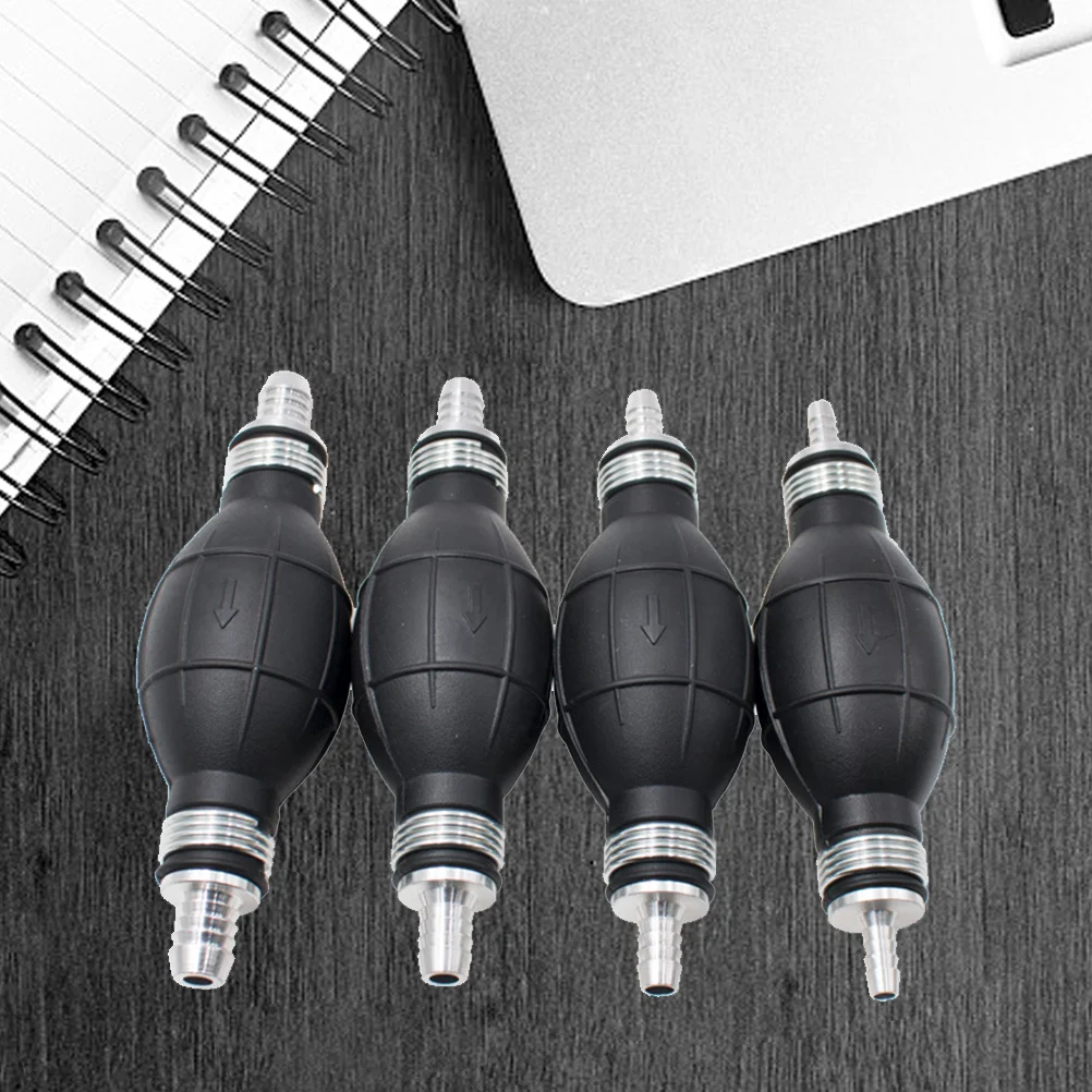 

1 Pc Fuel Pump Aluminum Hand Primer Bulb Rubber Hand Fuel Pump for Vehicle
