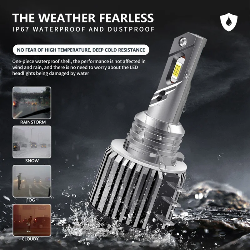 H15 светодиодные дневные ходовые огни автомобильные фары 20000LM 80 Вт для BMW-/Mercedes