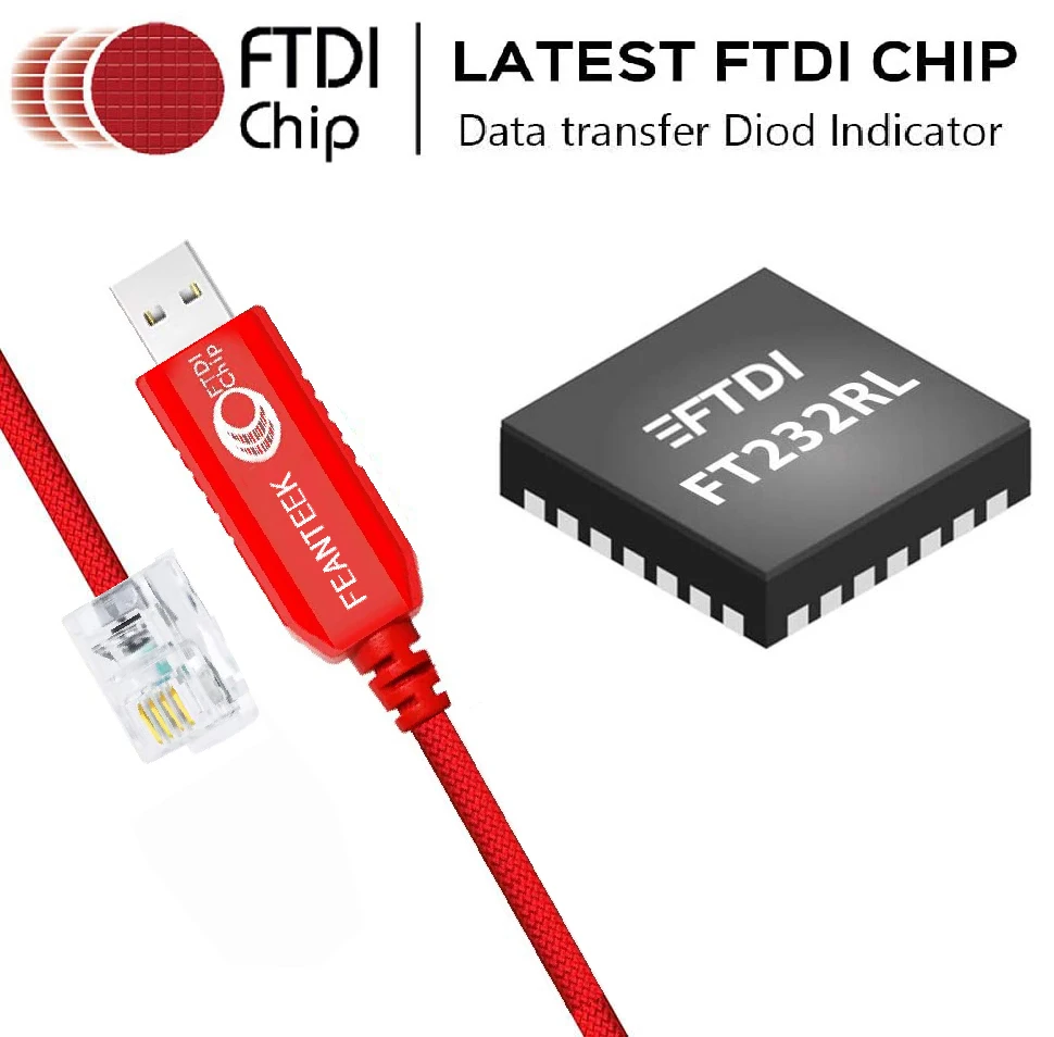 Кабель подключения к консоли FEANTEEK USB RJ12 RS232 для ПК FTDI чип шагового драйвера Leadshine